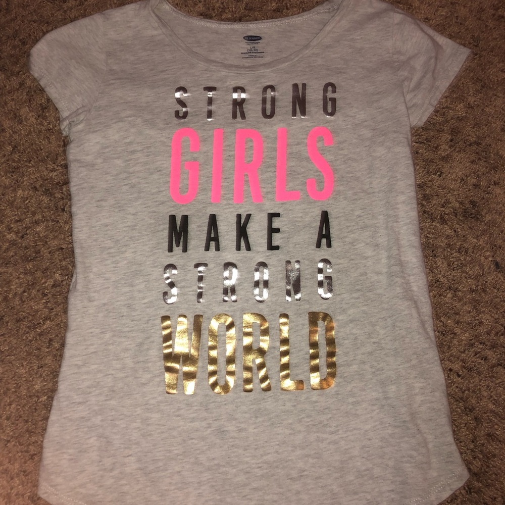 “Strong Girls Make a Better World” Girls T-shirt